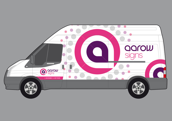 Aarow Signs van design