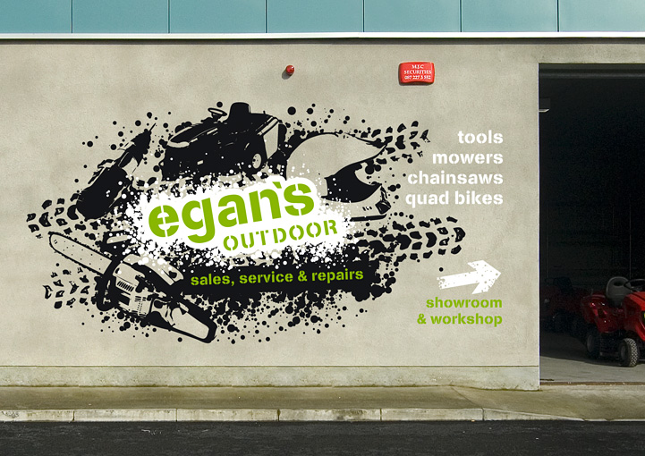 Egan's Outdoor sign design
