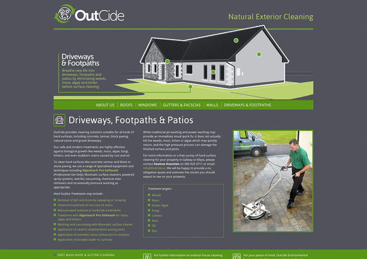 OutCide web design