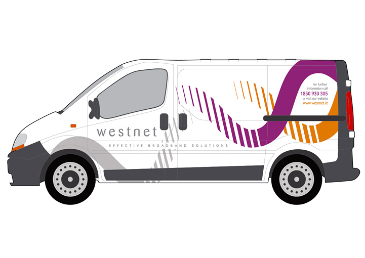 WestNet Broadband van wrap design